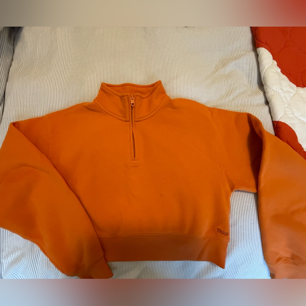 TNA Orange Sweatfleece Cozy Fleece